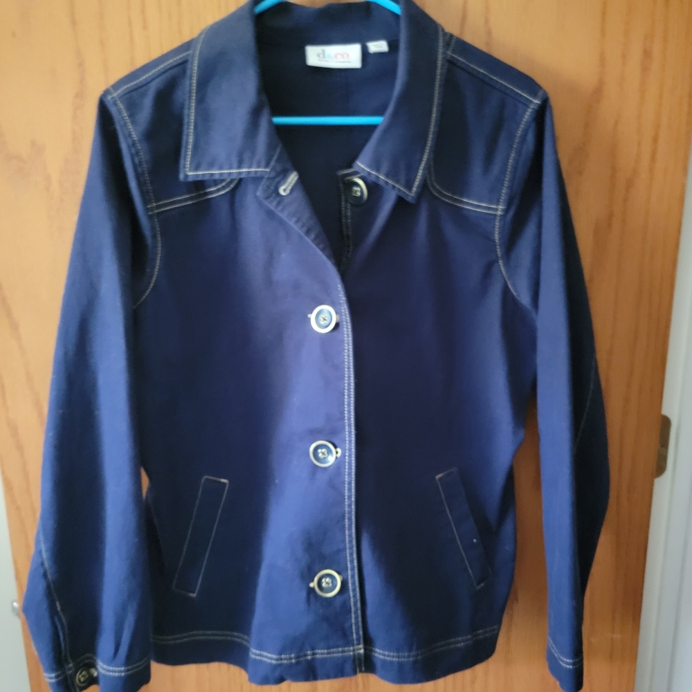 D & Co Navy Jacket Size XL